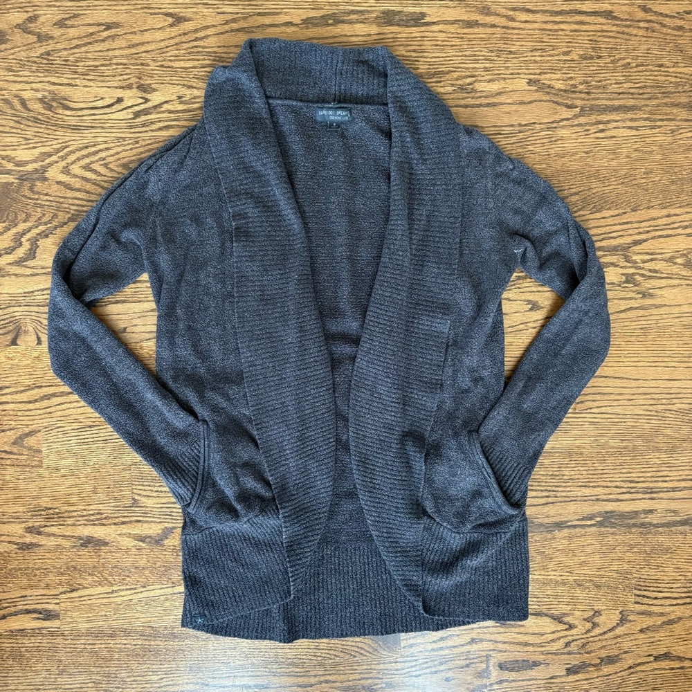 Barefoot Dreams Charcoal Cardigan Swaeter